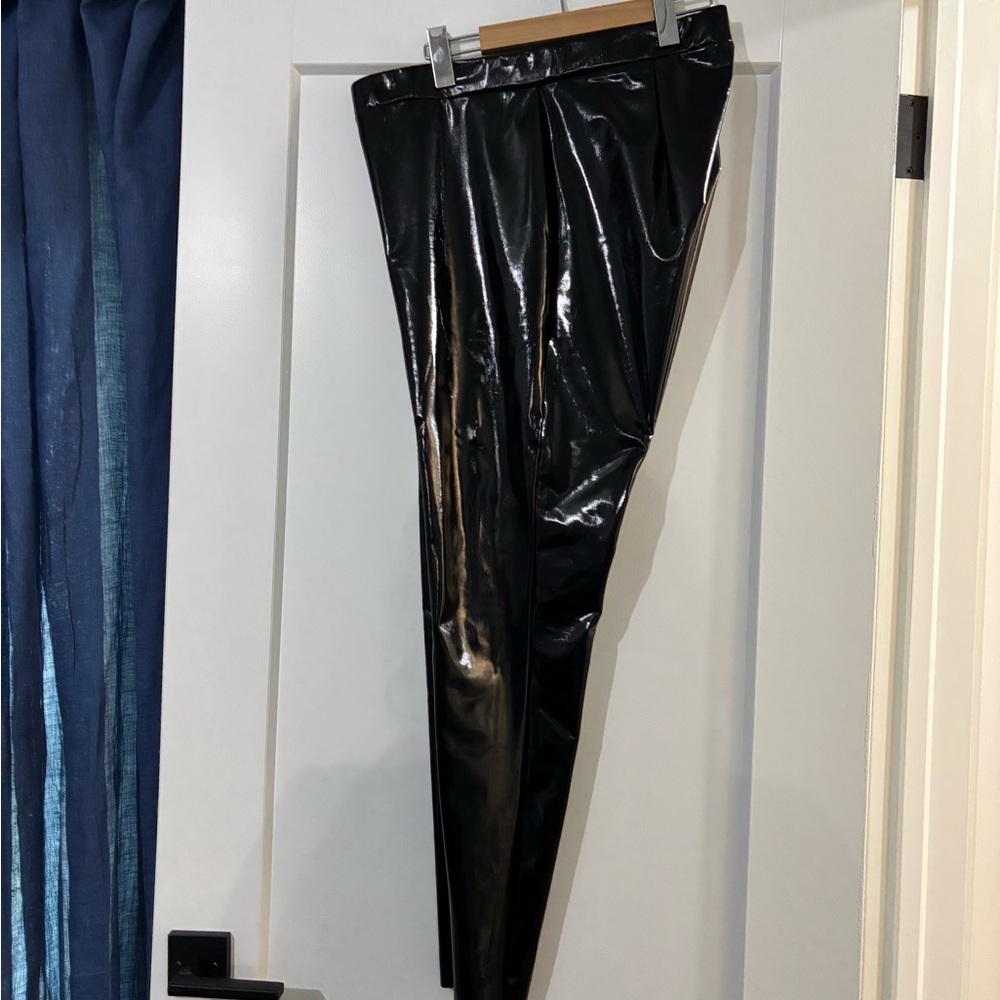 Eloquii Shiny Black Leggings